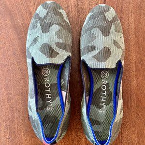 Rothy's The Loafer in Olive Camo Size 8